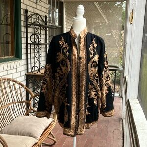 Soft Surroundings Fully Embroidered Jacket